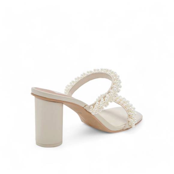 NEW DOLCE VITA noel heels in vanilla pearls - Picture 4 of 8